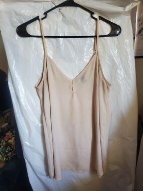 Forever 21 Beige V-neck Slip Tank Top